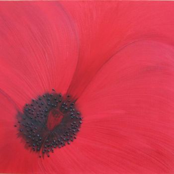 Painting titled "Field Poppy" by Chloe Brooke, Original Artwork