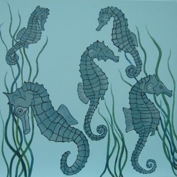 "Seahorses" başlıklı Tablo Chloe Brooke tarafından, Orijinal sanat