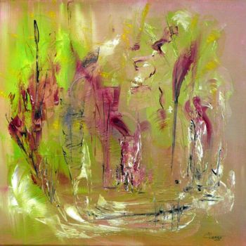 Pittura intitolato "Nature en mouvement" da Christine Longo, Opera d'arte originale, Altro