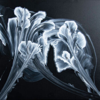Peinture intitulée "Plume" par Chmidis, Œuvre d'art originale, Acrylique