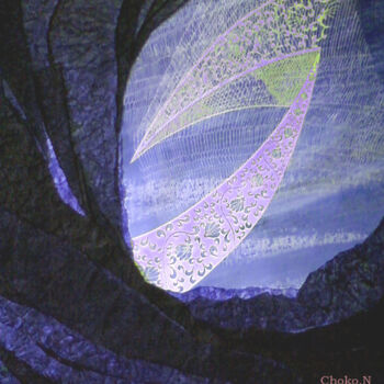 Handwerk mit dem Titel "light" von Choko Nakazono, Original-Kunstwerk