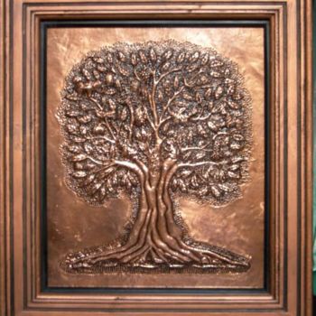 Sculpture titled "VIRIKSHA TREE" by Karoonamoorthy N, Original Artwork, Metals