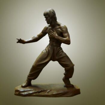 Γλυπτική με τίτλο "Bruce Lee, original…" από Chong En Cao, Αυθεντικά έργα τέχνης, Πυλός
