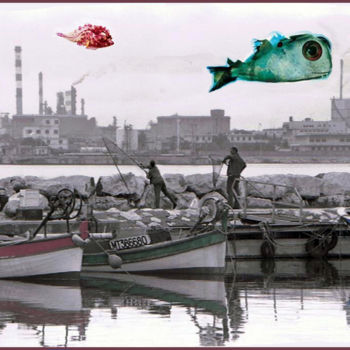 Arts numériques intitulée "eat-fish" par Choochoo, Œuvre d'art originale