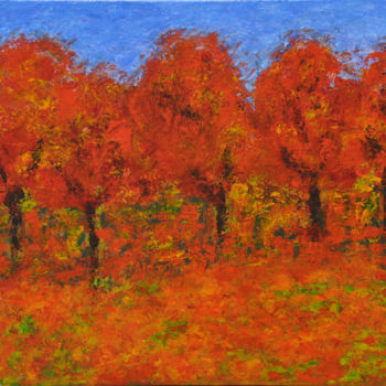 Painting titled "016 Fall Colors" by Chowdary V Arikatla, Original Artwork