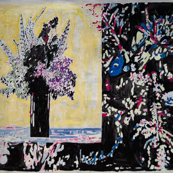 Pintura titulada "Les Fleurs du mal" por Christian Neuman, Obra de arte original, Acrílico