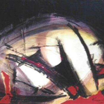 Peinture intitulée "nu expressionniste" par Chris Laure, Œuvre d'art originale