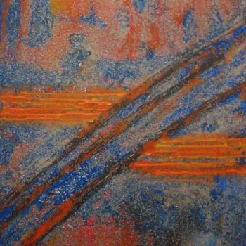 Malerei mit dem Titel "N°33-2 Alterpiece T…" von Chris Le Guen Drianne, Original-Kunstwerk, Öl Auf Keilrahmen aus Holz monti…