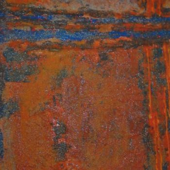 Pintura titulada "N°33-3 Alterpiece T…" por Chris Le Guen Drianne, Obra de arte original, Oleo Montado en Bastidor de camill…
