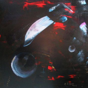 Pintura titulada "N°7a Innerworld" por Chris Le Guen Drianne, Obra de arte original, Oleo Montado en Bastidor de camilla de…
