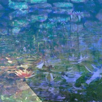 Arte digital titulada "Jewelled Pool" por Chris Marshall, Obra de arte original