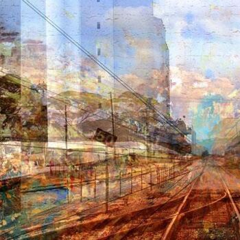Digital Arts titled "Infrastructure" by Chris Marshall, Original Artwork, Digital Collage