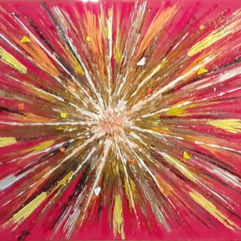 Schilderij getiteld "Supernova" door Chris D, Origineel Kunstwerk, Acryl