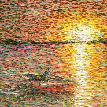 Pittura intitolato "Ennell Boatman" da Chris Quinlan, Opera d'arte originale, Olio