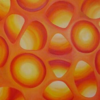 Painting titled "Amber sunrise" by Chris Quinlan, Original Artwork