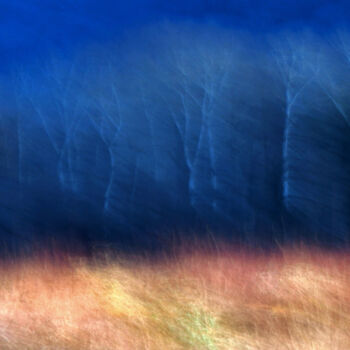 Photographie intitulée "L'orée bleue" par Christophe Sécher, Œuvre d'art originale, Photographie non manipulée Monté sur Aut…