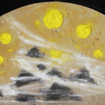 Peinture intitulée "blizard au cinq sol…" par Chris Talbot, Œuvre d'art originale