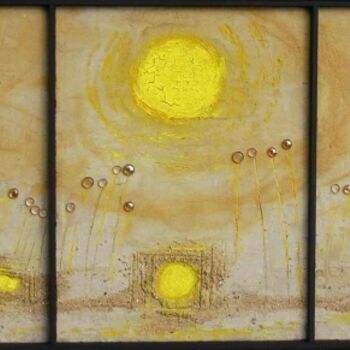 Pintura intitulada "Amarillo" por Chris Talbot, Obras de arte originais