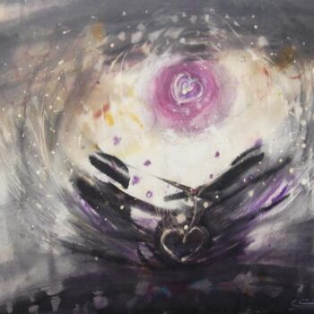Pintura intitulada "Big-Bang 3" por Chris Talbot, Obras de arte originais