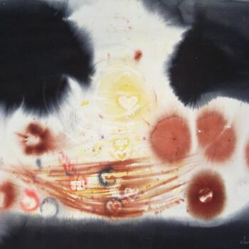 Pintura intitulada "Big-Bang 9" por Chris Talbot, Obras de arte originais