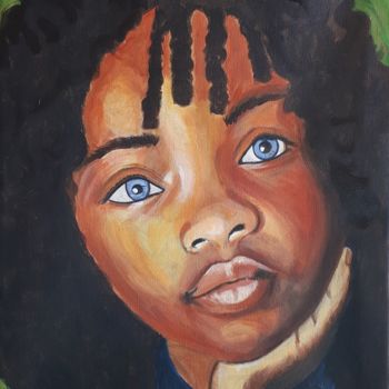 「Enfance africaine#a…」というタイトルの絵画 Chris Texierによって, オリジナルのアートワーク, アクリル
