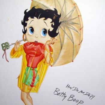 "Betty Boop" başlıklı Resim Vannucci Chris - Artiste Dessinateur tarafından, Orijinal sanat, Diğer