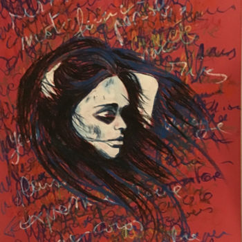 Рисунок под названием "Méditations" - Christophe Trogno, Подлинное произведение искусства, Пастель