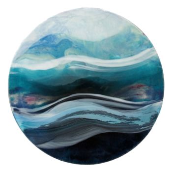 Peinture intitulée "Ondes / waves" par Christelle Dreux, Œuvre d'art originale, Acrylique