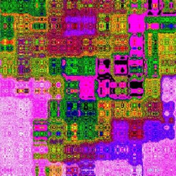 Arts numériques intitulée "circuits pink etc" par Chris Lee, Œuvre d'art originale