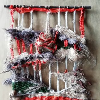 "Gaieté" başlıklı Tekstil Sanatı Chris Patel tarafından, Orijinal sanat, İplik