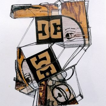 Malerei mit dem Titel "F26" von Chris.Sopena, Original-Kunstwerk, Acryl