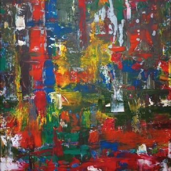 Painting titled "VARIATION "200"" by Christa Kloß, Original Artwork, Acrylic