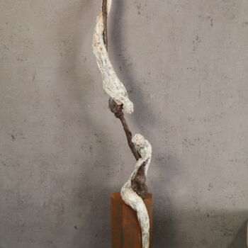 Sculpture intitulée "Skulptur 624 (Artis…" par Christa Riemann, Œuvre d'art originale, Bois