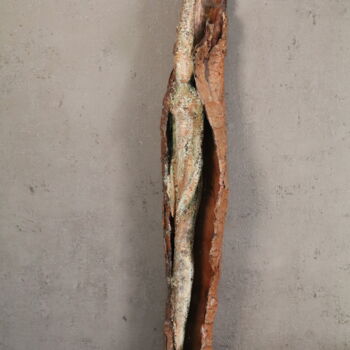 Scultura intitolato "Skulptur 500" da Christa Riemann, Opera d'arte originale, Legno
