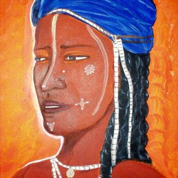 Peinture intitulée "ethnique 1" par Christa Daulon-Dubourdieu, Œuvre d'art originale