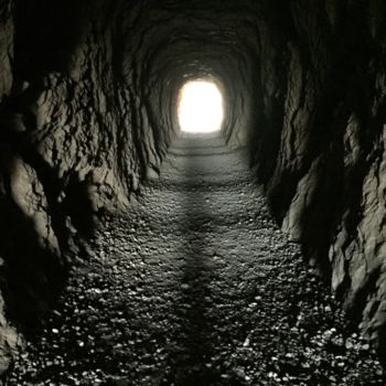 Fotografia intitolato "Le tunnel" da Christine Stalder, Opera d'arte originale