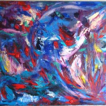 Painting titled "ENERGIE RETROUVEE" by Christberg, Original Artwork, Oil