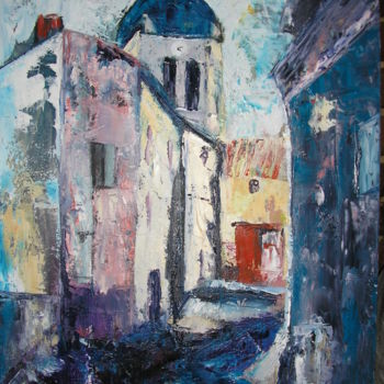 Painting titled "LES CLAVELIERS" by Christberg, Original Artwork, Oil