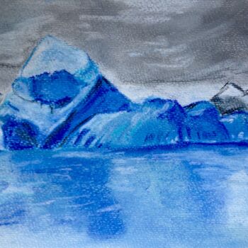 Tekening getiteld "Un iceberg en Patag…" door Christel, Origineel Kunstwerk, Pastel