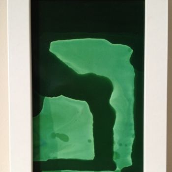 Malerei mit dem Titel "Green Flow" von Christelle Crokaert, Original-Kunstwerk, Andere