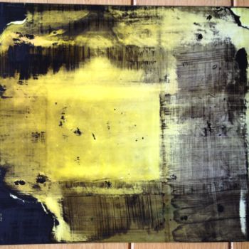 Peinture intitulée "Yellow Breakthrough" par Christelle Crokaert, Œuvre d'art originale, Autre