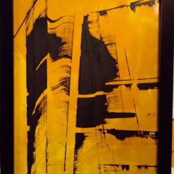 Painting titled "Yellow Drapery" by Christelle Crokaert, Original Artwork, Other