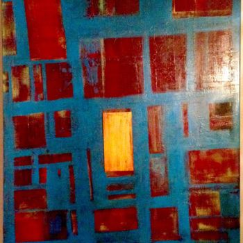 Peinture intitulée "Maze of doors.jpg" par Christelle Crokaert, Œuvre d'art originale, Autre