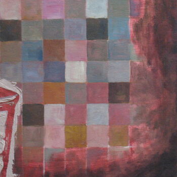Peinture intitulée "Chaise haute et dam…" par Christelle Prat, Œuvre d'art originale, Pochoir