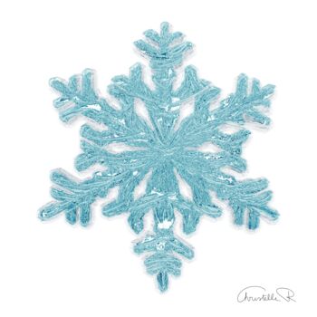 Arte digital titulada "Flocon de neige sci…" por Christelle Richard, Obra de arte original, Modelado 3D