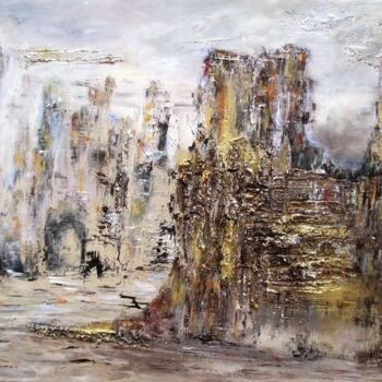 Malerei mit dem Titel "Canyonlands" von Christelle Veron Cherbonnier, Original-Kunstwerk