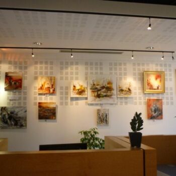 Pintura intitulada "Exposition office d…" por Christelle Veron Cherbonnier, Obras de arte originais