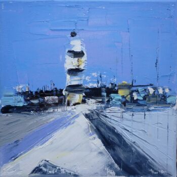 Painting titled "Phare de Chassiron" by Christelle Veron Cherbonnier, Original Artwork