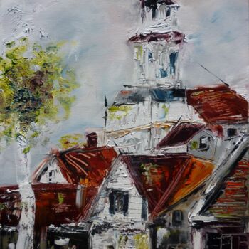 Painting titled "Provincetown" by Christelle Veron Cherbonnier, Original Artwork