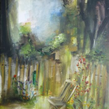 Peinture intitulée "Fleurs de clairière" par Christelle Veron Cherbonnier, Œuvre d'art originale, Acrylique